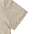 Herren-Poloshirt aus Leinen im britischen Gentleman-Stil, lockere Passform, Sommer, kurze Ärmel | YHBKCS-20 