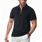 Herren Slim-Fit Stretch Jacquard Poloshirt – 2025 Frühjahr/Sommer Casual Top | YHZH-17