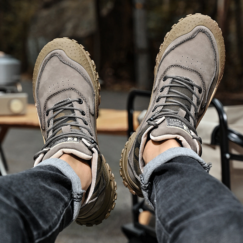 Herren-Wanderschuhe aus echtem Leder, High-Top-Outdoor-Martin-Stiefel und trendiges Schuhwerk | 2319 