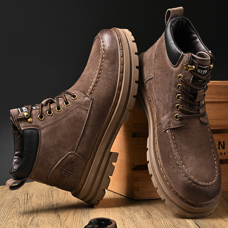 Herren Leder Outdoor Arbeitsschuhe Herbst &amp; Winter Casual Martin Stiefel | 88093 