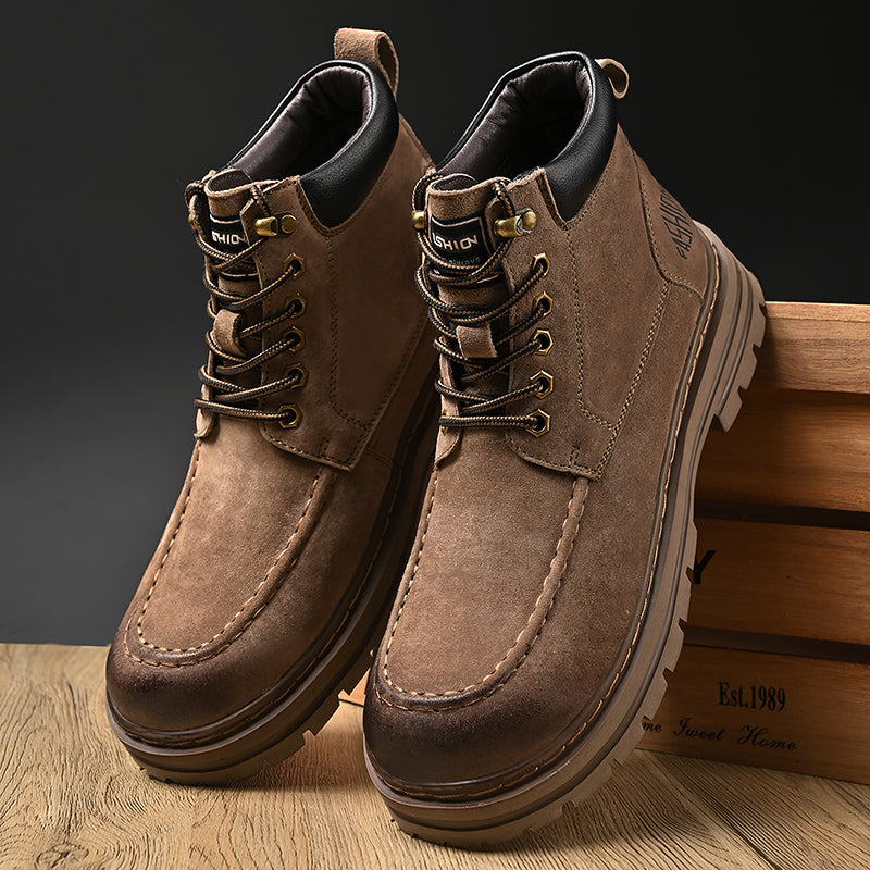 Herren Leder Outdoor Arbeitsschuhe Herbst &amp; Winter Casual Martin Stiefel | 88093 