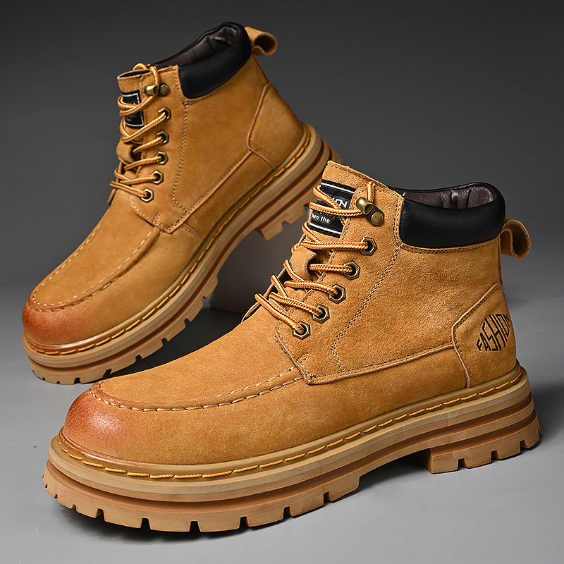 Herren Leder Outdoor Arbeitsschuhe Herbst &amp; Winter Casual Martin Stiefel | 88093 