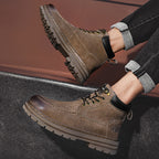Herren Leder Outdoor Arbeitsschuhe Herbst &amp; Winter Casual Martin Stiefel | 88093 