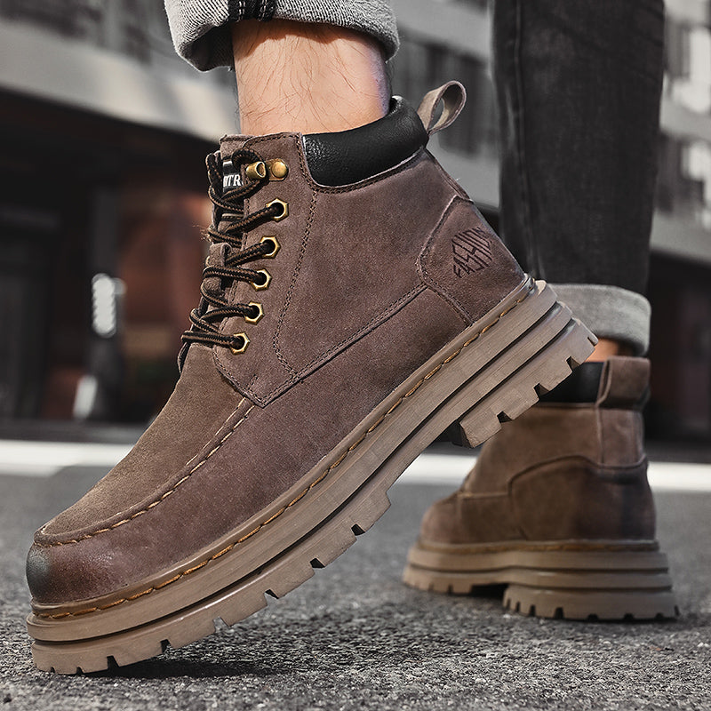 Herren Leder Outdoor Arbeitsschuhe Herbst &amp; Winter Casual Martin Stiefel | 88093 