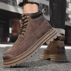 Herren Leder Outdoor Arbeitsschuhe Herbst &amp; Winter Casual Martin Stiefel | 88093 