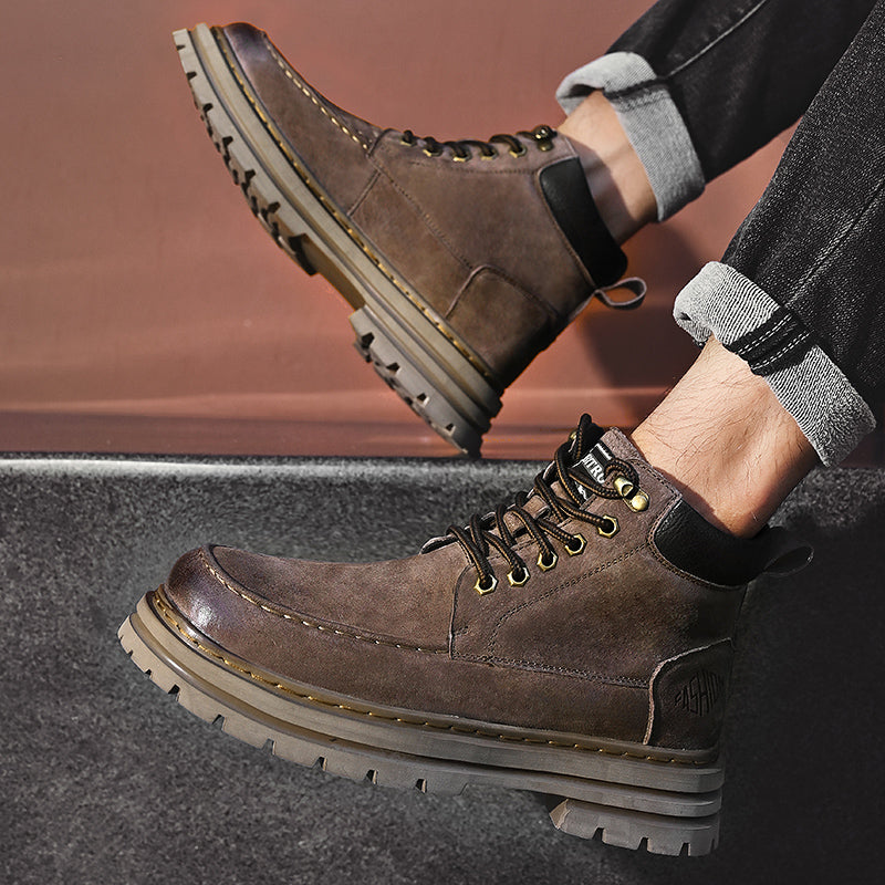 Herren Leder Outdoor Arbeitsschuhe Herbst &amp; Winter Casual Martin Stiefel | 88093 