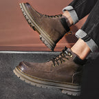 Herren Leder Outdoor Arbeitsschuhe Herbst &amp; Winter Casual Martin Stiefel | 88093 