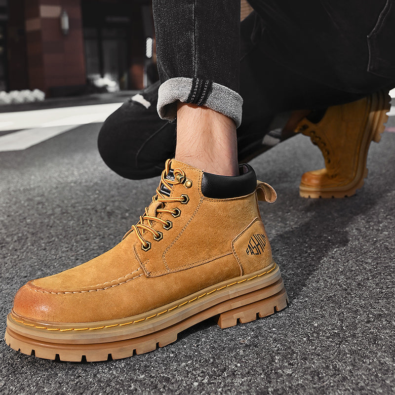 Herren Leder Outdoor Arbeitsschuhe Herbst &amp; Winter Casual Martin Stiefel | 88093 