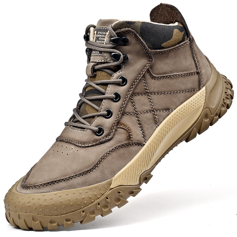 Herren-Wanderschuhe aus echtem Leder, High-Top-Outdoor-Martin-Stiefel und trendiges Schuhwerk | 2319 
