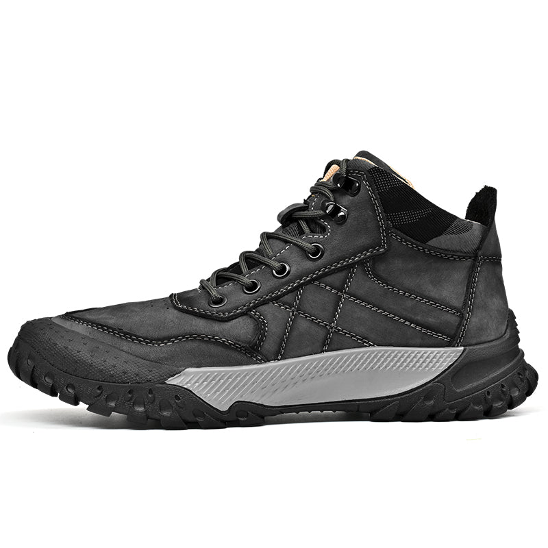 Herren-Wanderschuhe aus echtem Leder, High-Top-Outdoor-Martin-Stiefel und trendiges Schuhwerk | 2319 
