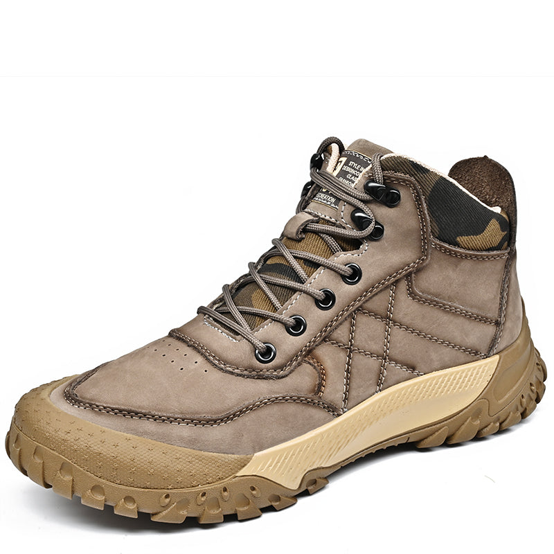 Herren-Wanderschuhe aus echtem Leder, High-Top-Outdoor-Martin-Stiefel und trendiges Schuhwerk | 2319 
