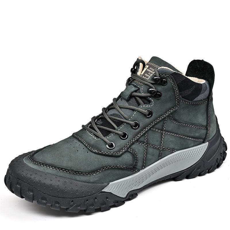 Herren-Wanderschuhe aus echtem Leder, High-Top-Outdoor-Martin-Stiefel und trendiges Schuhwerk | 2319 