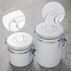 Kaffeedose aus Edelstahl – Luftdichte Aufbewahrung mit CO₂-Ventil und Datumsanzeige (1,5 l / 1,8 l) | NB-MFG 