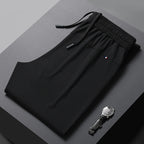 Schnelltrocknende Sommer-Jogginghose aus Eisseide für Herren | Leichte, atmungsaktive Aktivhose mit geradem Bein | L19-6601 