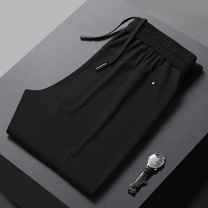 Schnelltrocknende Sommer-Jogginghose aus Eisseide für Herren | Leichte, atmungsaktive Aktivhose mit geradem Bein | L19-6601 