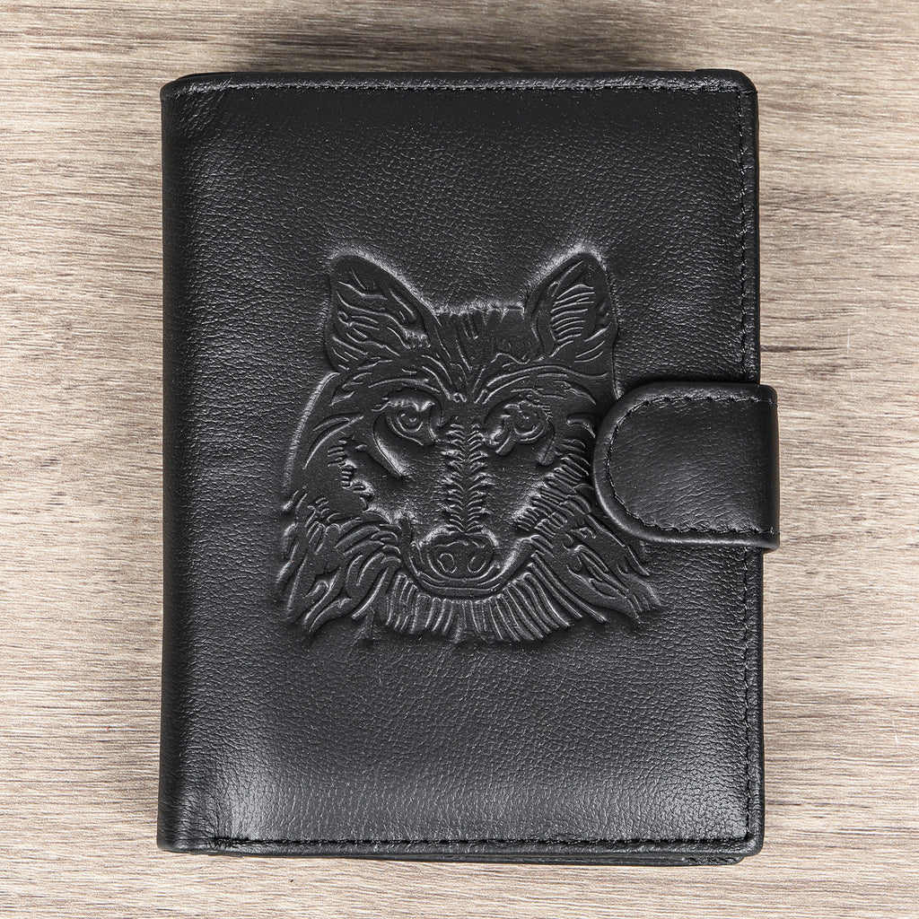 Antimagnetische RFID-blockierende Echtleder-Geldbörse für Herren, schmales Kartenetui und Geldbörse | 1131 