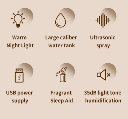 Aromatherapie-Diffusor mit realistischem Flammeneffekt – 7-farbiger LED-Luftbefeuchter mit USB-Stromversorgung für Zuhause, Büro und Schlafzimmer | SD13 