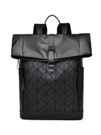 OMASKA Reflective Geometric Backpack – Wasserdichte, trendige 14-Zoll-Laptoptasche | 8605 