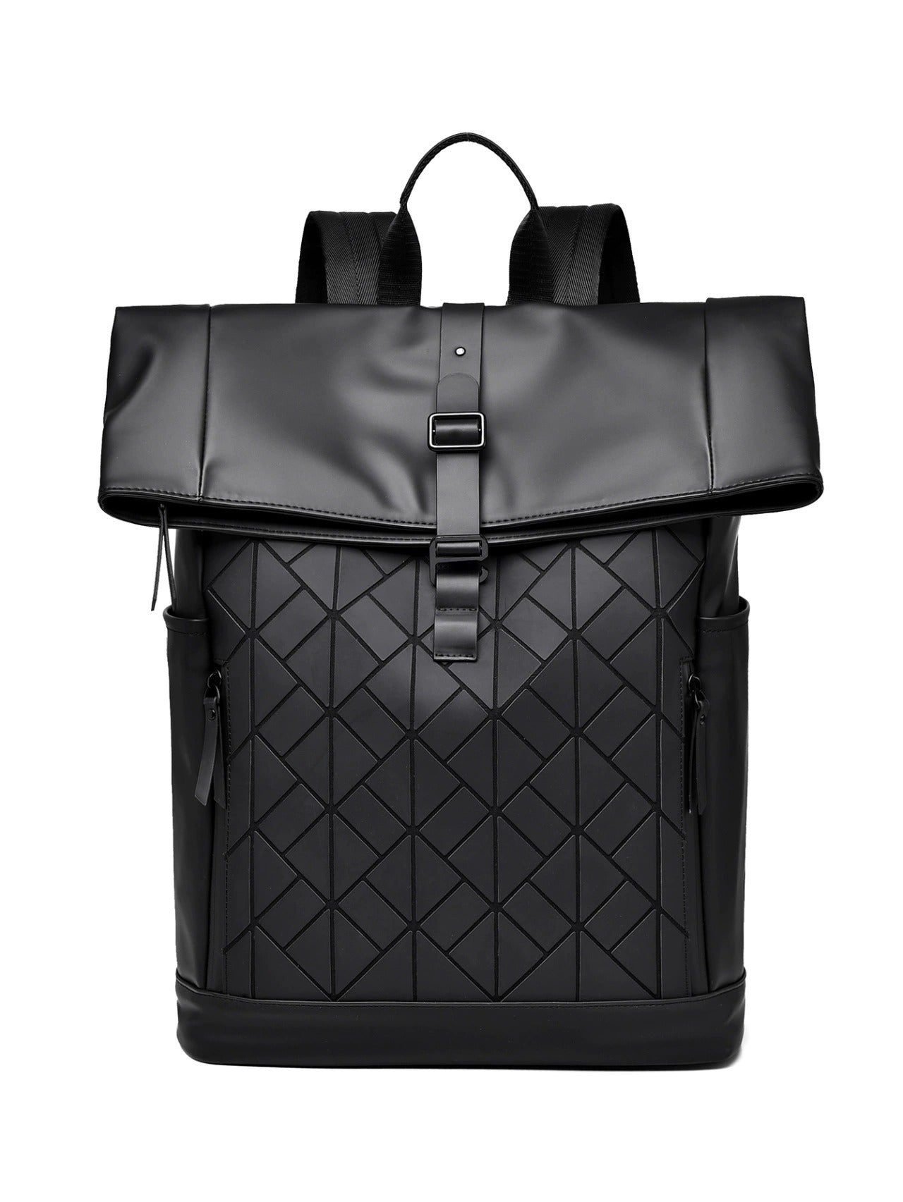 OMASKA Reflective Geometric Backpack – Wasserdichte, trendige 14-Zoll-Laptoptasche | 8605 
