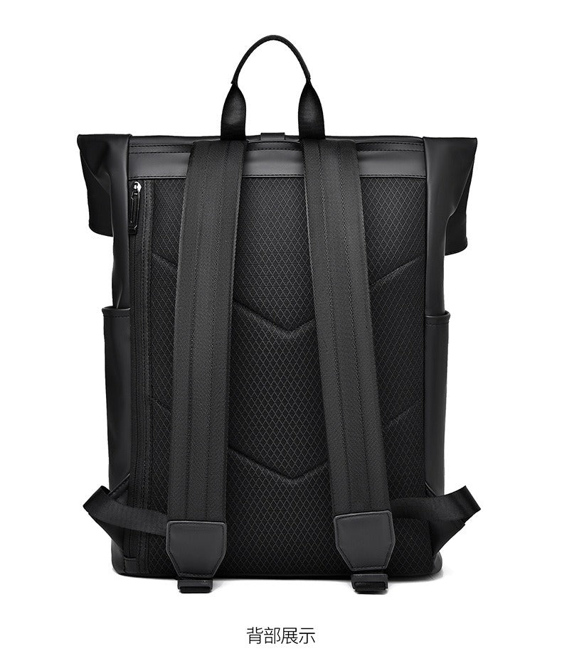 OMASKA Reflective Geometric Backpack – Wasserdichte, trendige 14-Zoll-Laptoptasche | 8605 