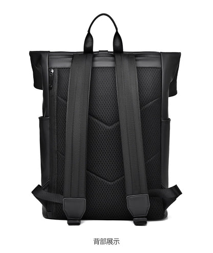 OMASKA Reflective Geometric Backpack – Wasserdichte, trendige 14-Zoll-Laptoptasche | 8605 