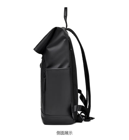 OMASKA Reflective Geometric Backpack – Wasserdichte, trendige 14-Zoll-Laptoptasche | 8605 