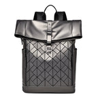 OMASKA Reflective Geometric Backpack – Wasserdichte, trendige 14-Zoll-Laptoptasche | 8605 