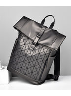 OMASKA Reflective Geometric Backpack – Wasserdichte, trendige 14-Zoll-Laptoptasche | 8605 