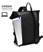 OMASKA Reflective Geometric Backpack – Wasserdichte, trendige 14-Zoll-Laptoptasche | 8605 
