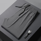 Schnelltrocknende Sommer-Jogginghose aus Eisseide für Herren | Leichte, atmungsaktive Aktivhose mit geradem Bein | L19-6601 