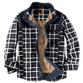 Herren Patchwork Cord Karo Hemd Jacke Übergröße Samtgefüttert Lässiges Winteroberteil | 3251 
