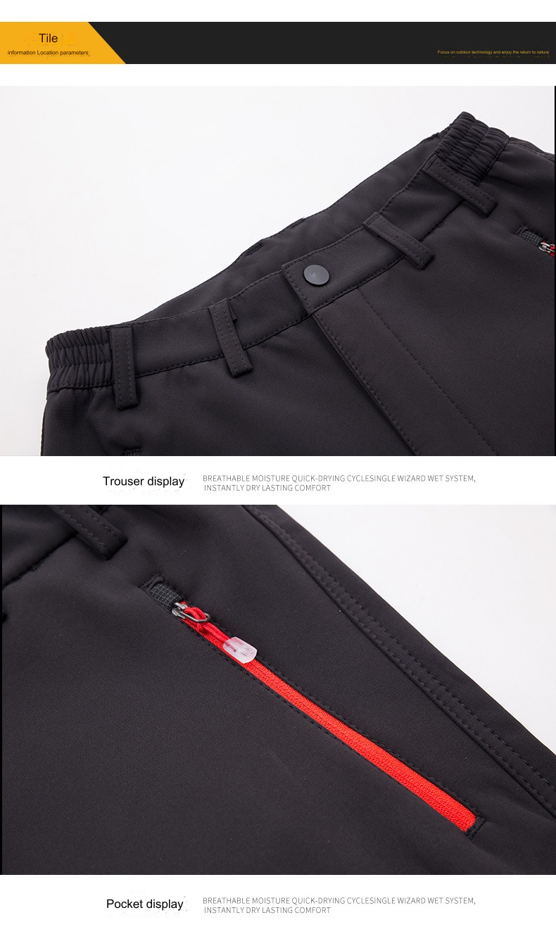 Light Waterproof Camping Climbing Pants Breathable Hiking Trousers Construction Pants | RTS-048