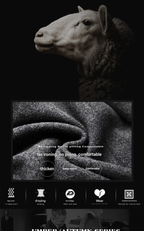 Klassischer Wollmantel für Herren, dicker, mittellanger Trenchcoat aus hochwertiger Wolle und Mischgewebe | 2811 