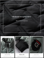 Herren-Bomberjacke – Lässiger, dicker, wattierter Slim-Fit-Mantel aus Baumwolle für ultimativen Komfort und Stil | 519 