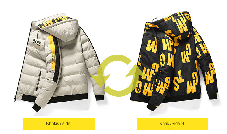 Herren Pufferjacke mit Kapuze, lässige Regular Fit Wintermantel Daunenjacke | 2021/TL 