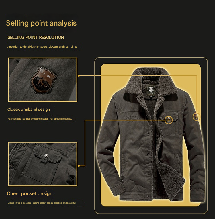 Herren Winter Kunstpelz Futter Baumwolle Mantel Casual Military Jacke | 3166 