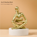 Buchleser-Tischskulptur, modernes dekoratives Ornament für stilvolle Heimdekoration | BY230613 