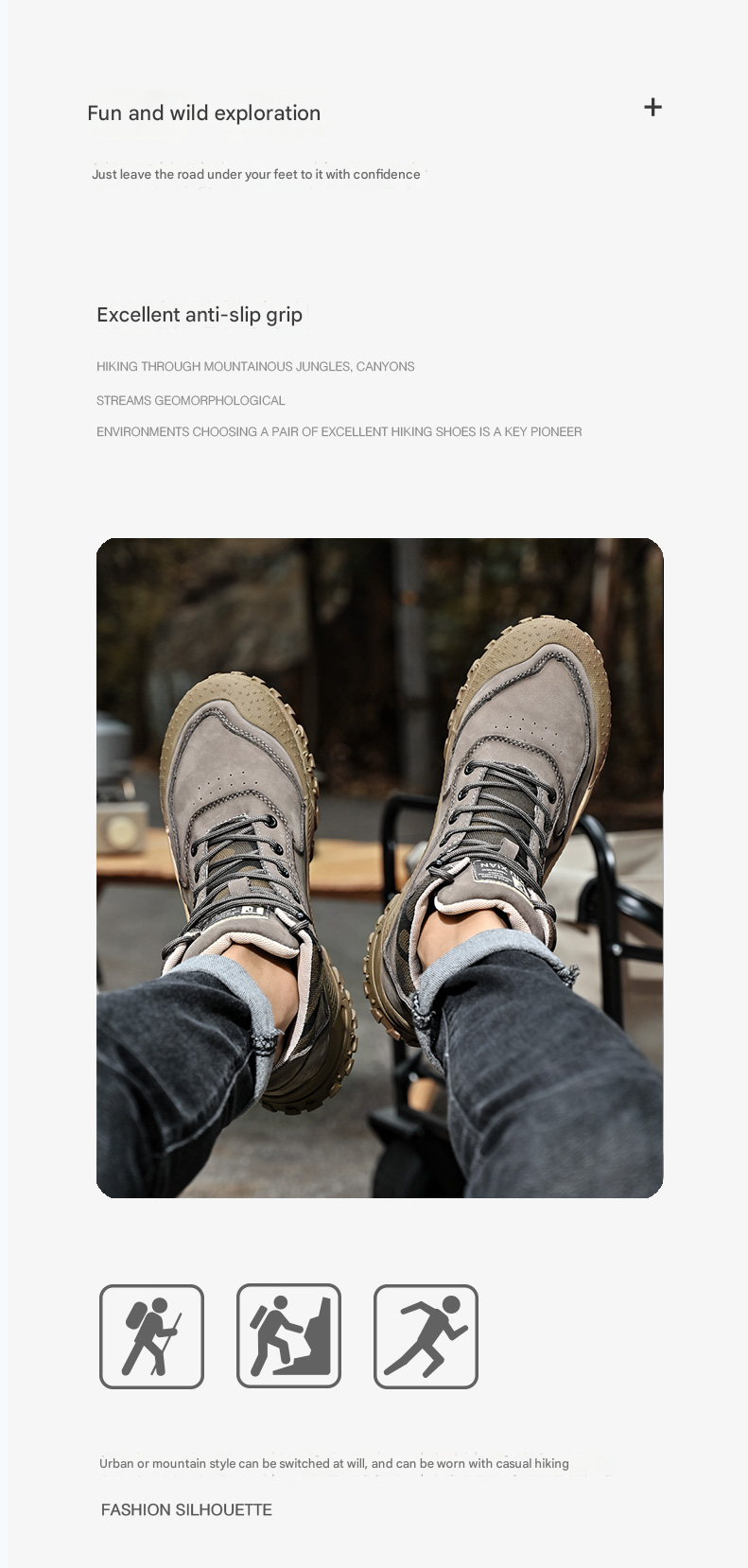 Herren-Wanderschuhe aus echtem Leder, High-Top-Outdoor-Martin-Stiefel und trendiges Schuhwerk | 2319 
