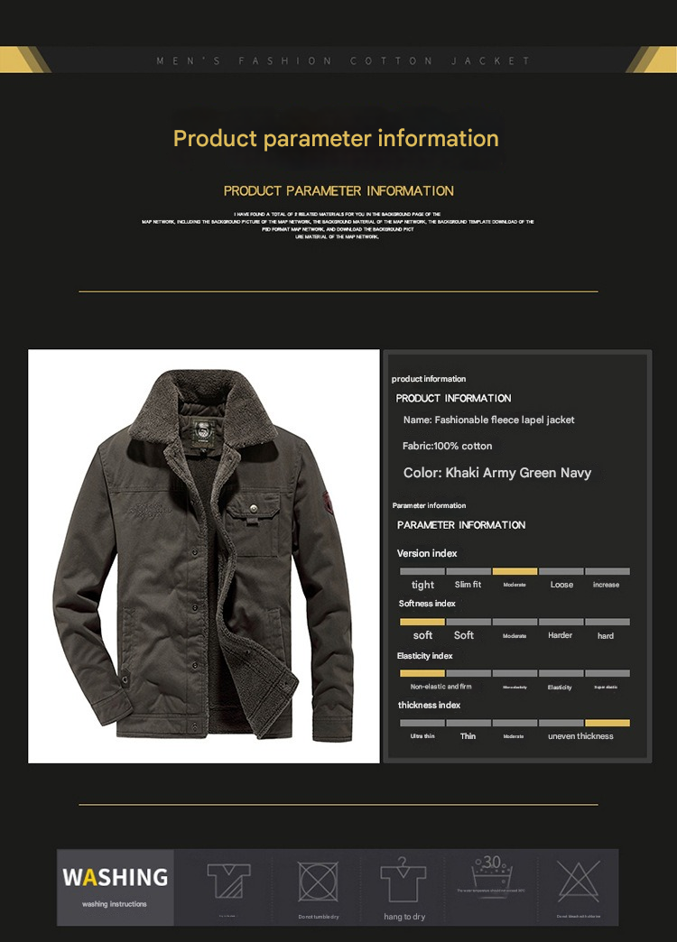 Herren Winter Kunstpelz Futter Baumwolle Mantel Casual Military Jacke | 3166 