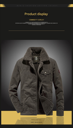 Herren Winter Kunstpelz Futter Baumwolle Mantel Casual Military Jacke | 3166 