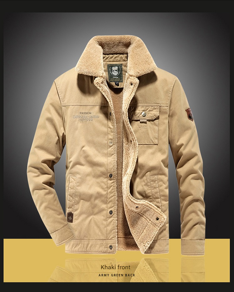 Herren Winter Kunstpelz Futter Baumwolle Mantel Casual Military Jacke | 3166 