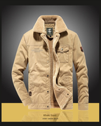 Herren Winter Kunstpelz Futter Baumwolle Mantel Casual Military Jacke | 3166 