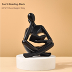 Buchleser-Tischskulptur, modernes dekoratives Ornament für stilvolle Heimdekoration | BY230613 