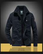 Herren Winter Kunstpelz Futter Baumwolle Mantel Casual Military Jacke | 3166 