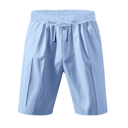 Leichte Strandshorts aus Leinenmischung für Herren – Relaxed Fit 5-Zoll-Freizeitshorts | WW-2 