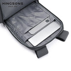Kingsons Leichter Laptop-Rucksack 15,6 Zoll, schmal, wasserdicht, Business- und Studententasche | 24021 