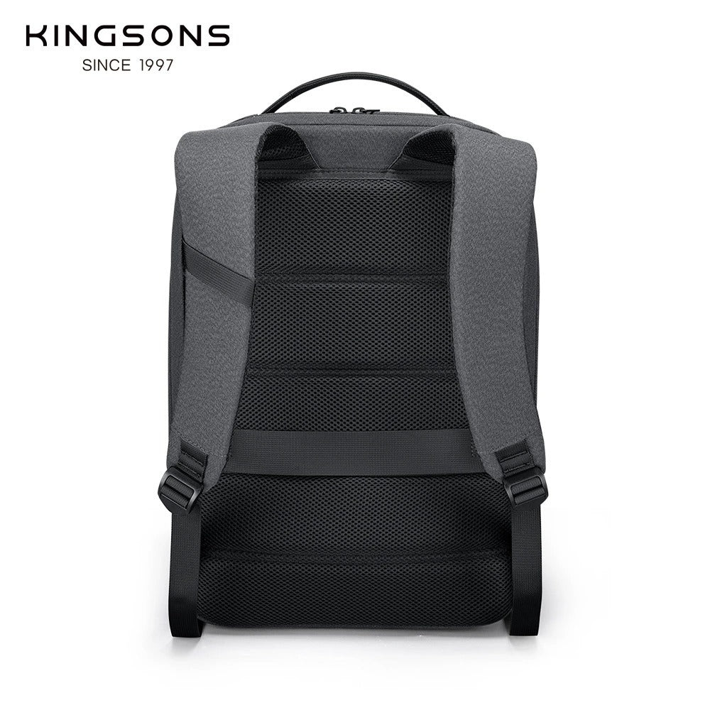 Kingsons Leichter Laptop-Rucksack 15,6 Zoll, schmal, wasserdicht, Business- und Studententasche | 24021 