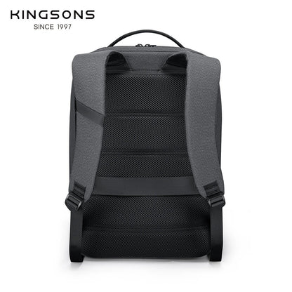 Kingsons Leichter Laptop-Rucksack 15,6 Zoll, schmal, wasserdicht, Business- und Studententasche | 24021 