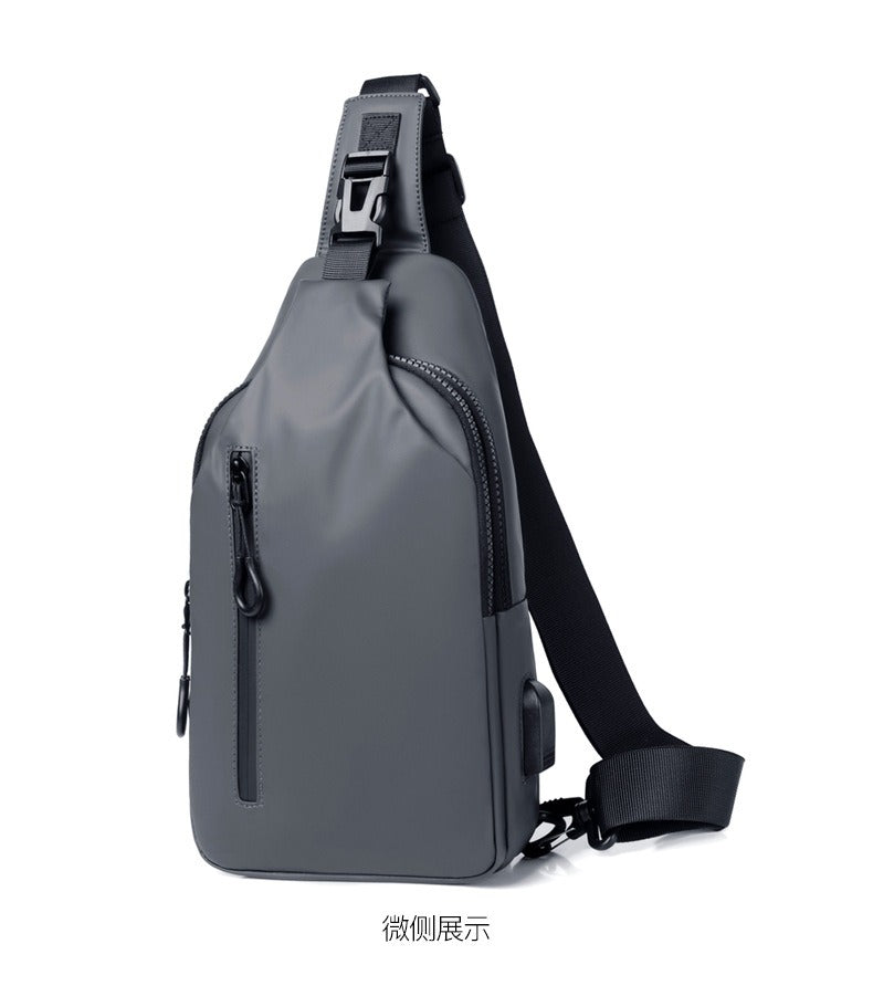 OMASKA Herren Crossbody Sling – Leichte Oxford Brusttasche | 0126 