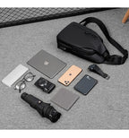 OMASKA Herren Crossbody Sling – Leichte Oxford Brusttasche | 0126 